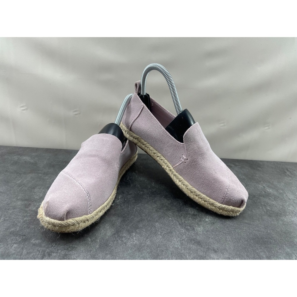 Toms Deconstructed Alpargata Women Shoe Lavender Purple 5 Suede Espadrille Flats